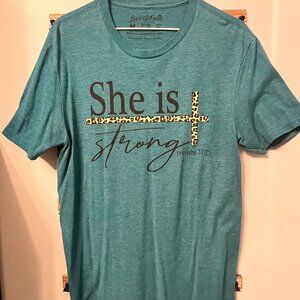 Love in Faith She is Strong Tshirt